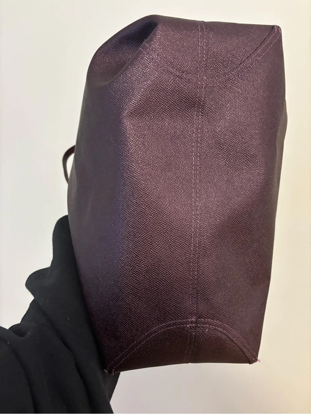 Coach City Tote Bag in Brown with Purple Trim (reversible! pouch included!) - Picture 7 of 10